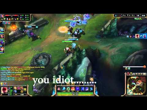 Raging friend gets trolled by me in League of Legends
