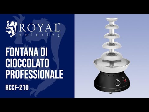Video - Fontana di cioccolato professionale - 5 piani - 4L