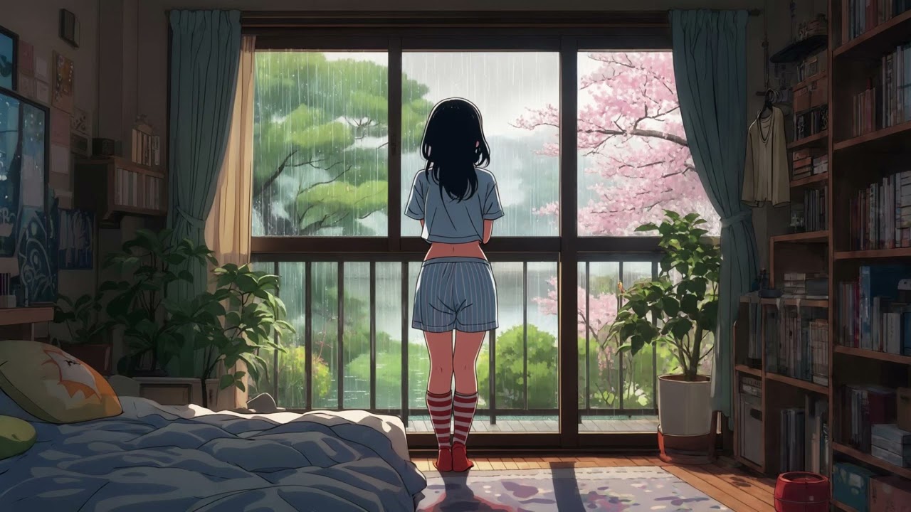 Rainy 🌂S P R I N G🌿 Morning - Lo-Fi Chill Vibes🎶