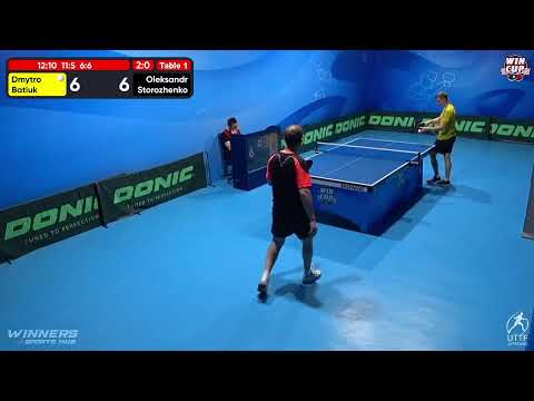 14:30 Dmytro Batiuk 3 - 0 Oleksandr Storozhenko West 3 WIN CUP 08.12.2022 | TABLE TENNIS WINCUP