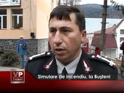 Simulare de incendiu, la Bușteni