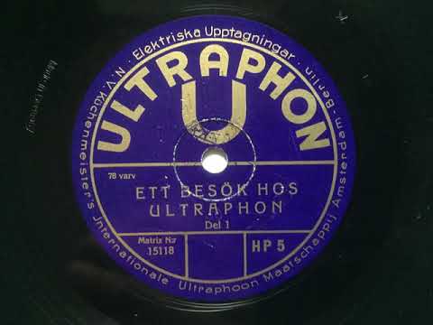 Sven d'Ailly och Georg Enders orkester - Ett besök hos Ultraphon