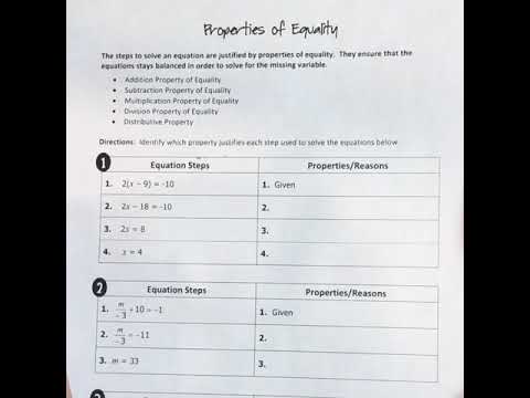 Algebraic Proofs Properties