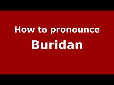 How to Pronounce Buridan - PronounceNames.com