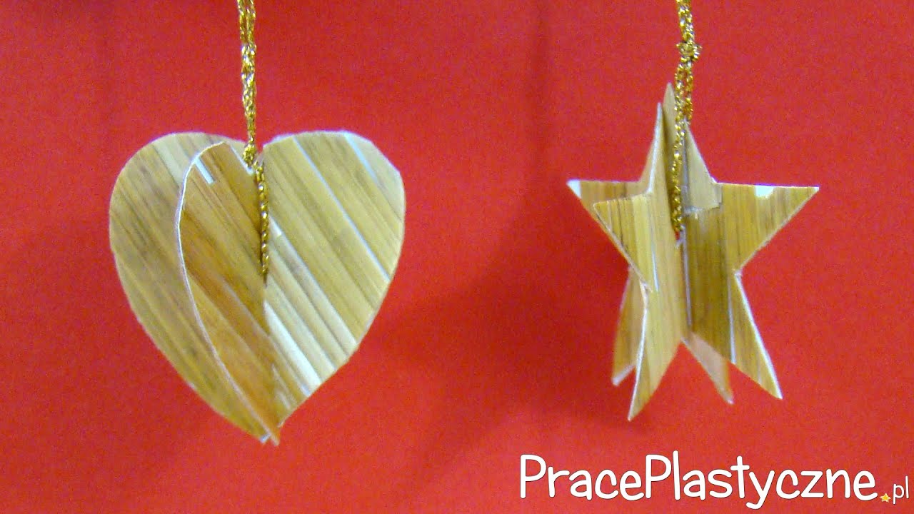 Ozdoby choinkowe ze słomy