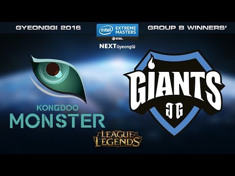 LoL - Kongdoo Monster vs. Giants [Game 1] - Group B Winners' - IEM Gyeonggi 2016