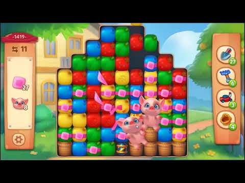 Farmscapes Level 1419 - NO BOOSTERS 🌻🚜🐔 | SKILLGAMING ✔️