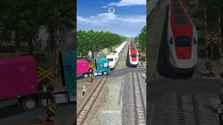 Download lagu Palang Pintu Perlintasan Truk Kontainer Ditabrak Kereta Api Cepat #railtrack #train #keretaapi mp3