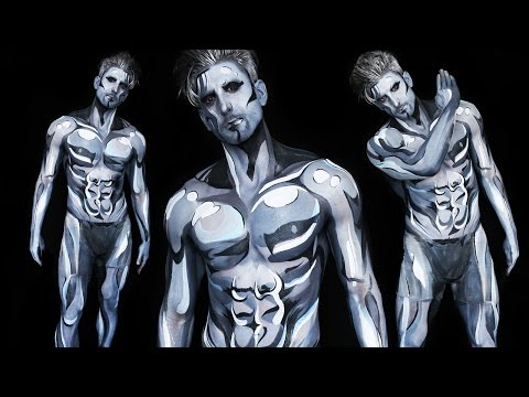 BEHIND THE SCENES of the Silver Surfer Body Paint with Jesse!