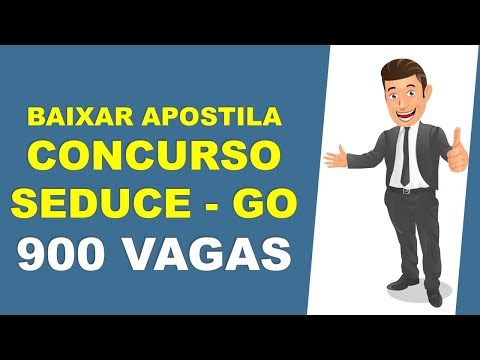 BAIXAR APOSTILA Concurso SEDUCE - GO
