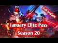 Free Fire January Elite Pass Season 20 Elite Pass Full Review Free Fire 2020 Ka Elite Pass GL