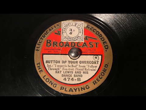 Nat Lewis - Button Up Your Overcoat - 78 rpm - Broadcast 475