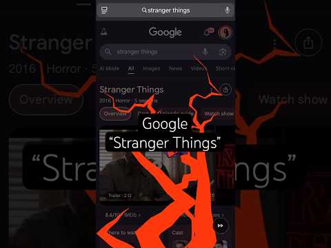 Google «Очень странные дела»