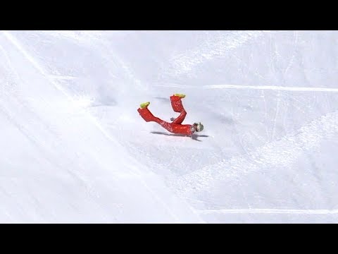 High Speed Ski Crash from the 245kmh start analysed