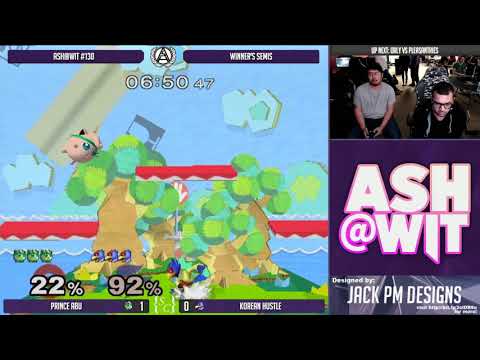 Prince Abu (Jigglypuff) vs Korean Hustle (Falco) - ASH@WIT #130 Melee Winner's Semis