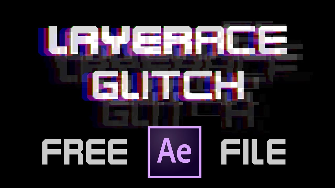 Free After Effect Template - Glitch Text Effect