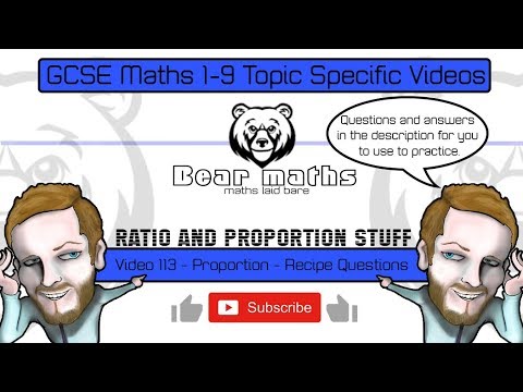 113 - Proportion - Recipe Questions - Grade 3