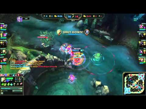 Master Yi Diamond 1 vs 4 Quadrakill Outplay