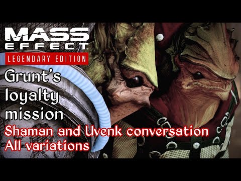 Mass Effect 2 - Grunt: Rite of Passage - Clan Urdnot shaman conversation - All variations
