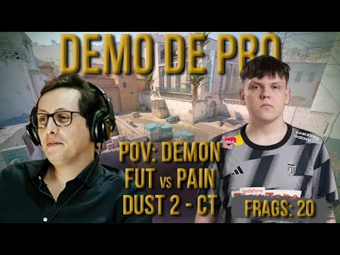 [PT] CS 2 -  zorlaK Analisa: PoV DEM0N - FUT vs PAIN - DUST 2 (CT-SIDE) [Demo de Pro]