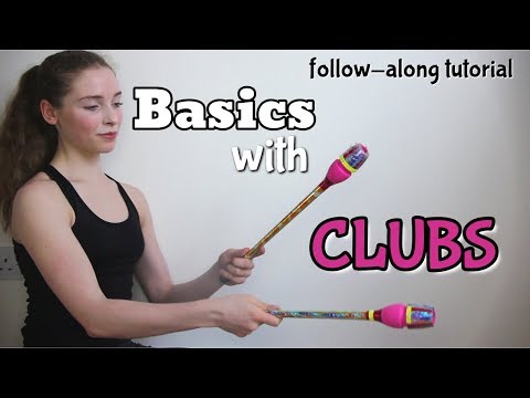 BASIC CLUBS APPARATUS HANDLING FOR RHYTHMIC GYMNASTICS: follow-along tutorial