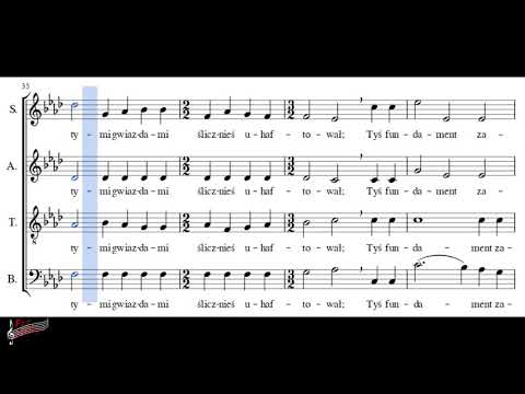 Choir/chór J. Świder - Pieśń - Bass + score