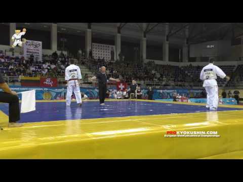 WKO EC 2016, 1 round -85 Marek Wolny (Poland, aka) - Thierry Nebleza (France)