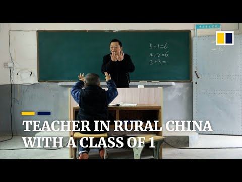 Primary schoolteacher in rural China remains loyal to his one last underprivileged pupil