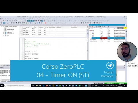 Corso ZeroPLC - 04 Timer ON (ST)