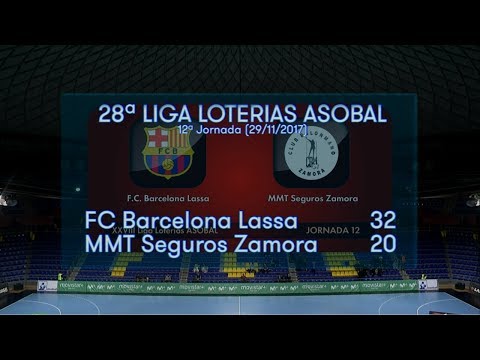 LIGA LOTERIAS ASOBAL J12 FC Barcelona Lassa - MMT Seguros Zamora 32 - 20