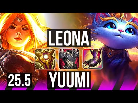 LEONA & Corki vs YUUMI & Sivir (SUP) | KR Master | 25.5