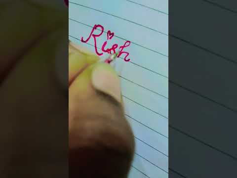 Rishik name calligraphy #shorts #trending #calligraphy #art #shortsfeed #youtubeshorts