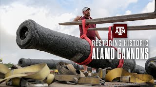 Restoring Historic Alamo Cannons at Texas A&M