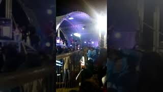 DJ TIRA  on the dance floor at Kamhlushwa stadium.