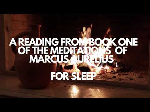 MARCUS AURELIUS 'MEDITATIONS' READ for sleep BOOK ONE for sleep and relaxation