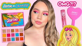 MALIBU BARBIE X COLOURPOP COLLECTION | SWATCHES, TUTORIAL + REVIEW | Makeupbytreenz
