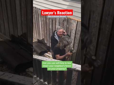 Man uses sledgehammer to take down his neighbor’s fence. Who’s liable? Attorney Ugo Lord reacts!￼
