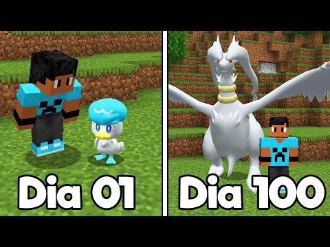 SOBREVIVI 100 DIAS NO PIXELMON DO MINECRAFT O FILME