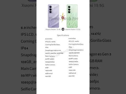 redmi 15 5g vs redmi 15 4g