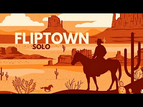 Fliptown | Solo Board Game Tutorial and Playthrough