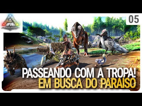 Domando um Ankylo (Anquilosauro) e excelente local para base - Ark Survival Evolved