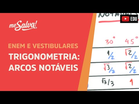 Me Salva! TRG27 - Trigonometria - Arcos notáveis