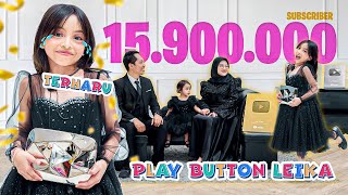Download lagu LEIKA AND FAMILY INVITES EVERYONE TO PHOTOSHOOT WITH THE DIAMOND PLAY BUTTON 😱 FUNNY KIDS REACTION mp3