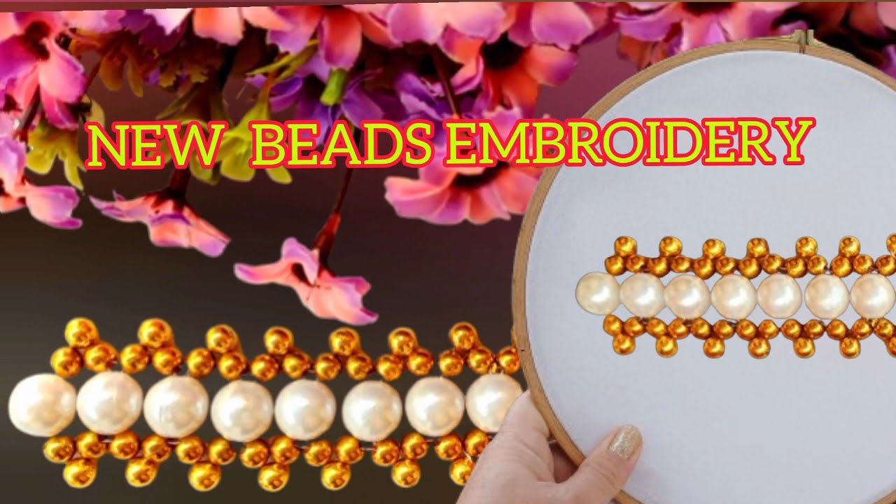 A new design of embroidery#diy 🧡🧡🧡