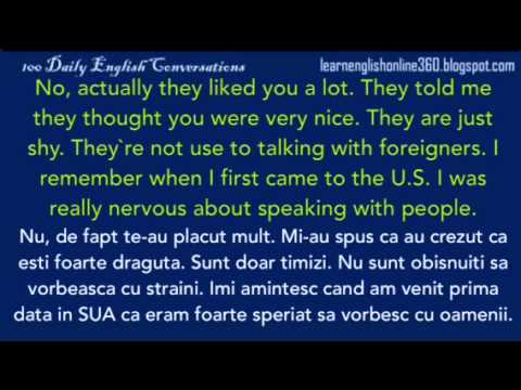 Conversatii în Englezā. Lectia. 97. Engleza ta este asa de bunā.