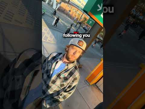 Creepy Man Follows Girl!