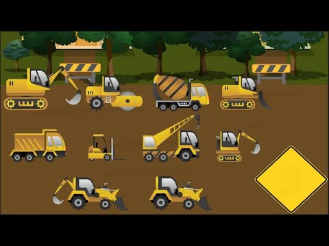 Construction Vehicles | Guess Them All! | Count Them All! | Fun Learning Videos for Children