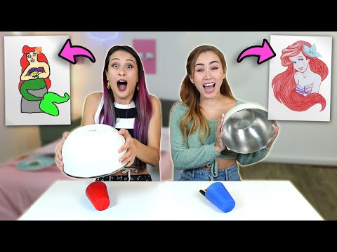 GOEDE STIFTEN VS STOMME STIFTEN DISNEY TEKEN CHALLENGE met ANIQUE! || Fan Friday