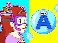 Princess ABCs Alphabet Mermaid Sing The ABCs Learn The Alphabet Teach ABC Kids Phonics Song