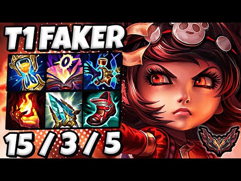 T1 Faker Annie vs Sylas MID [ Triple Kill ] Patch 13.3 Korea Grandmaster ✅